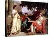 Horace, Virgil and Varius at the House of Maecenas-Charles Francois Jalabert-Stretched Canvas