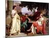 Horace, Virgil and Varius at the House of Maecenas-Charles Francois Jalabert-Mounted Giclee Print