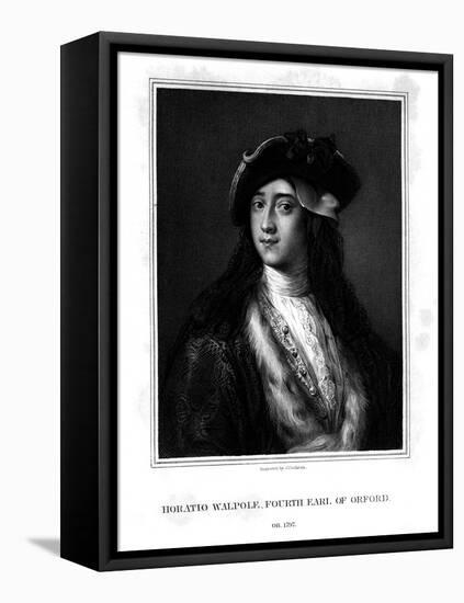 Horace Walpole, 4th Earl of Orford, Politician, Writer, Architectural Innovator-J Cochran-Framed Stretched Canvas