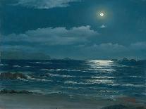 Full Moon, Pichilemu, Chile, 1958-Horacio G. Garcia-Stretched Canvas