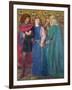 Horatio Discovering the Madness of Ophelia-Dante Gabriel Rossetti-Framed Premium Giclee Print