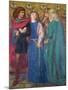 Horatio Discovering the Madness of Ophelia-Dante Gabriel Rossetti-Mounted Premium Giclee Print