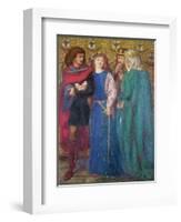 Horatio Discovering the Madness of Ophelia-Dante Gabriel Rossetti-Framed Giclee Print