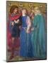 Horatio Discovering the Madness of Ophelia-Dante Gabriel Rossetti-Mounted Giclee Print