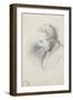 Horatio Greenough, 1829-30 (Pencil on Paper)-Thomas Cole-Framed Giclee Print