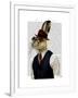 Horatio Hare in Waistcoat-Fab Funky-Framed Art Print