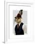 Horatio Hare in Waistcoat-Fab Funky-Framed Art Print