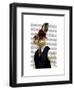 Horatio Hare in Waistcoat-Fab Funky-Framed Art Print