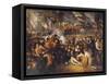 Horatio Nelson Is Fatally Wounded at the Battle of Trafalgar-null-Framed Stretched Canvas