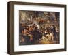 Horatio Nelson Is Fatally Wounded at the Battle of Trafalgar-null-Framed Photographic Print