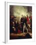 Horatio Nelson Receiving the Surrender of the Captain of the San Nicolas-Richard Westall-Framed Giclee Print