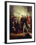 Horatio Nelson Receiving the Surrender of the Captain of the San Nicolas-Richard Westall-Framed Giclee Print