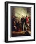 Horatio Nelson Receiving the Surrender of the Captain of the San Nicolas-Richard Westall-Framed Giclee Print