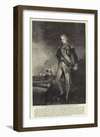 Horatio Nelson, Viscount Nelson, and Duke of Bronte, Kb, Vice-Admiral-John Hoppner-Framed Giclee Print