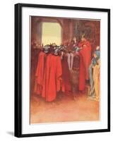 Horatio Tells His Men to 'Bear Hamlet Like a Soldier', from 'Hamlet' by William Shakespeare,…-W. G. Simmonds-Framed Giclee Print