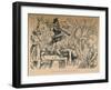 'Horatius Cocles Defending the Bridge', 1852-John Leech-Framed Giclee Print