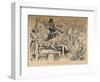 'Horatius Cocles Defending the Bridge', 1852-John Leech-Framed Premium Giclee Print