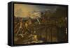 Horatius Cocles Defending the Bridge-Charles Le Brun-Framed Stretched Canvas