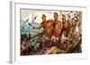 Horatius Cocles Defending the Pons Sublicius-James Edwin Mcconnell-Framed Giclee Print