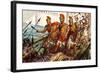 Horatius Cocles Defending the Pons Sublicius-James Edwin Mcconnell-Framed Giclee Print