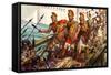 Horatius Cocles Defending the Pons Sublicius-James Edwin Mcconnell-Framed Stretched Canvas