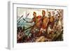 Horatius Cocles Defending the Pons Sublicius-James Edwin Mcconnell-Framed Giclee Print