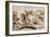 Horatius Cocles Defending the Tiber Bridge (Pen and Ink with Wash on Paper)-Sir Anthony Van Dyck-Framed Giclee Print