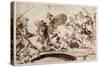 Horatius Cocles Defending the Tiber Bridge (Pen and Ink with Wash on Paper)-Sir Anthony Van Dyck-Stretched Canvas