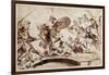 Horatius Cocles Defending the Tiber Bridge (Pen and Ink with Wash on Paper)-Sir Anthony Van Dyck-Framed Giclee Print