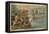 Horatius Cocles, Roman Soldier, Defending the Pons Sublicius Against the Invading Army of the…-null-Framed Stretched Canvas