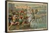 Horatius Cocles, Roman Soldier, Defending the Pons Sublicius Against the Invading Army of the…-null-Framed Stretched Canvas