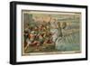 Horatius Cocles, Roman Soldier, Defending the Pons Sublicius Against the Invading Army of the…-null-Framed Giclee Print
