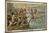 Horatius Cocles, Roman Soldier, Defending the Pons Sublicius Against the Invading Army of the…-null-Mounted Giclee Print