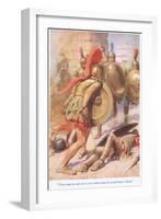 Horatius, Illustration from 'Stories from the Poets'-Arthur C. Michael-Framed Giclee Print