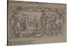 Horatius Slaying His Sister Horatia Outside the Walls of Rome: Design for a Ceiling Decoration…-Giacinto Gimignani Or Gemignano-Stretched Canvas