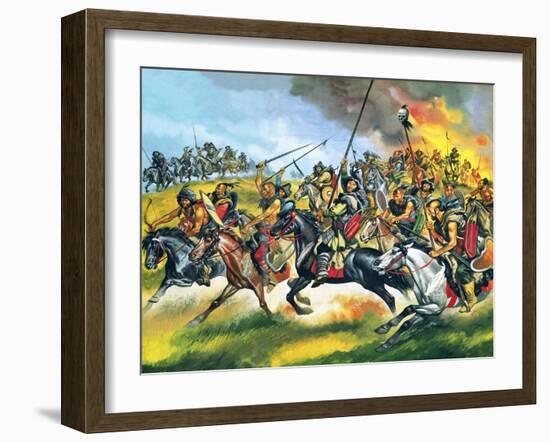 Hordes of Huns-Ron Embleton-Framed Giclee Print