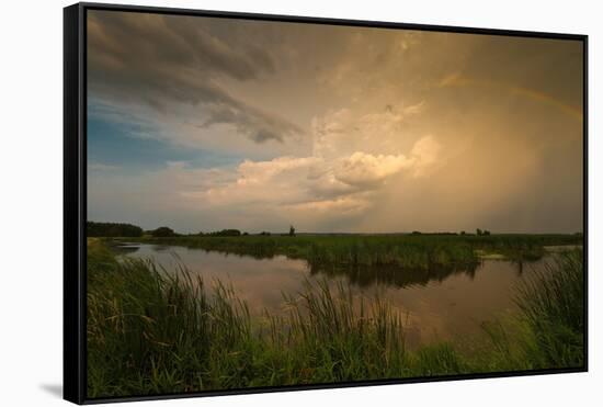 Horicon Marsh Storm-Steve Gadomski-Framed Stretched Canvas