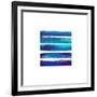 Horizintal Blues-Evangeline Taylor-Framed Art Print