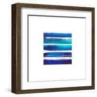 Horizintal Blues-Evangeline Taylor-Framed Art Print