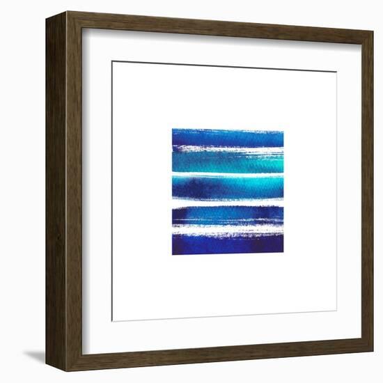 Horizintal Blues-Evangeline Taylor-Framed Art Print