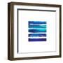 Horizintal Blues-Evangeline Taylor-Framed Art Print