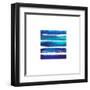 Horizintal Blues-Evangeline Taylor-Framed Art Print