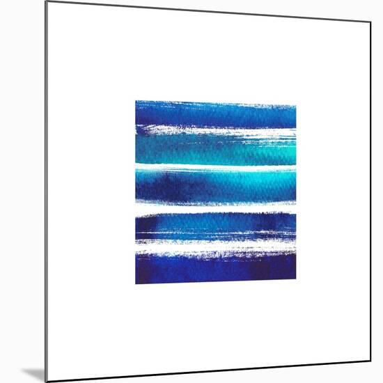 Horizintal Blues-Evangeline Taylor-Mounted Art Print