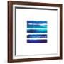 Horizintal Blues-Evangeline Taylor-Framed Art Print