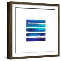 Horizintal Blues-Evangeline Taylor-Framed Art Print