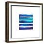 Horizintal Blues-Evangeline Taylor-Framed Art Print