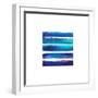 Horizintal Blues-Evangeline Taylor-Framed Art Print