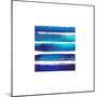 Horizintal Blues-Evangeline Taylor-Mounted Art Print