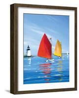 Horizon Light-Sally Caldwell Fisher-Framed Art Print