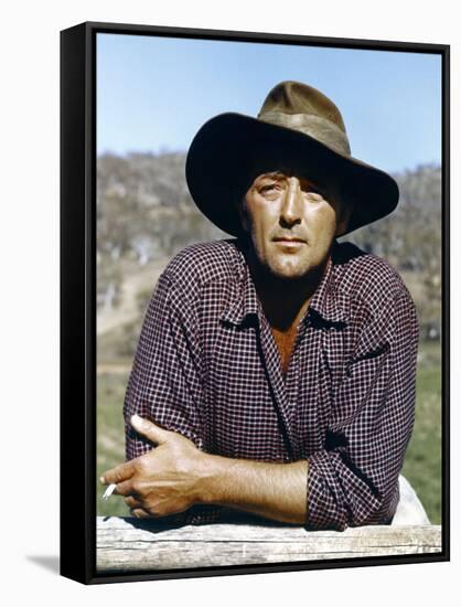 Horizons sans Frontieres THE SUNDOWNERS by Fred Zinnemann with Robert Mitchum, 1960 (photo)-null-Framed Stretched Canvas